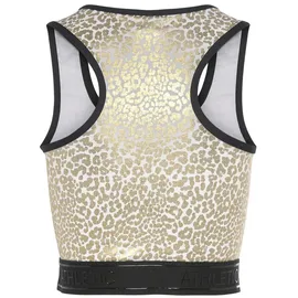 LASCANA Crop-Top Gold/Weiß XS