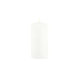 Möbel Kraft Rillenkerze Powder Ø 7 cm 15 cm weiß