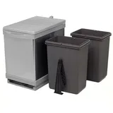 aspira home Aspira Müllomatic PRO 2 Ausziehbarer Einbaumülleimer für Effiziente Mülltrennung