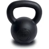 SUPRFIT - Econ Professional Kettlebell 16Kg - Pulverbeschichtete Kugelhantel aus massivem Gusseisen für Fitness, Crossfit & Krafttraining - Schwarze Kettlebells Hantel für Homegym und Fitnessstudios