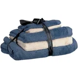 Schöner Wohnen SENSE Handtuchset 5-tlg. beige, blau