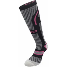 CMP Damen Ski Socken SKI SOCK PRIMALOFT WMN 3I73126-79ZU 39-42 - Piombo/Grey/Carminio - 39-42