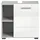 xonox.home Waschbeckenunterschrank Copa ca. 60x56 cm x 56 cm x 32 cm Grau-Weiß