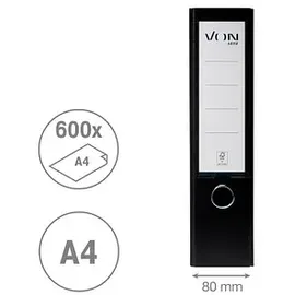 von leitz VON DIN A4 81 mm Schwarz 1 St.