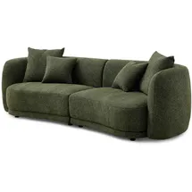 Livora Couch Polyester 2-Sitzer Grün