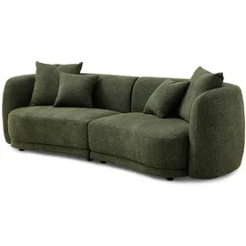 Livora Couch Polyester 2-Sitzer Grün