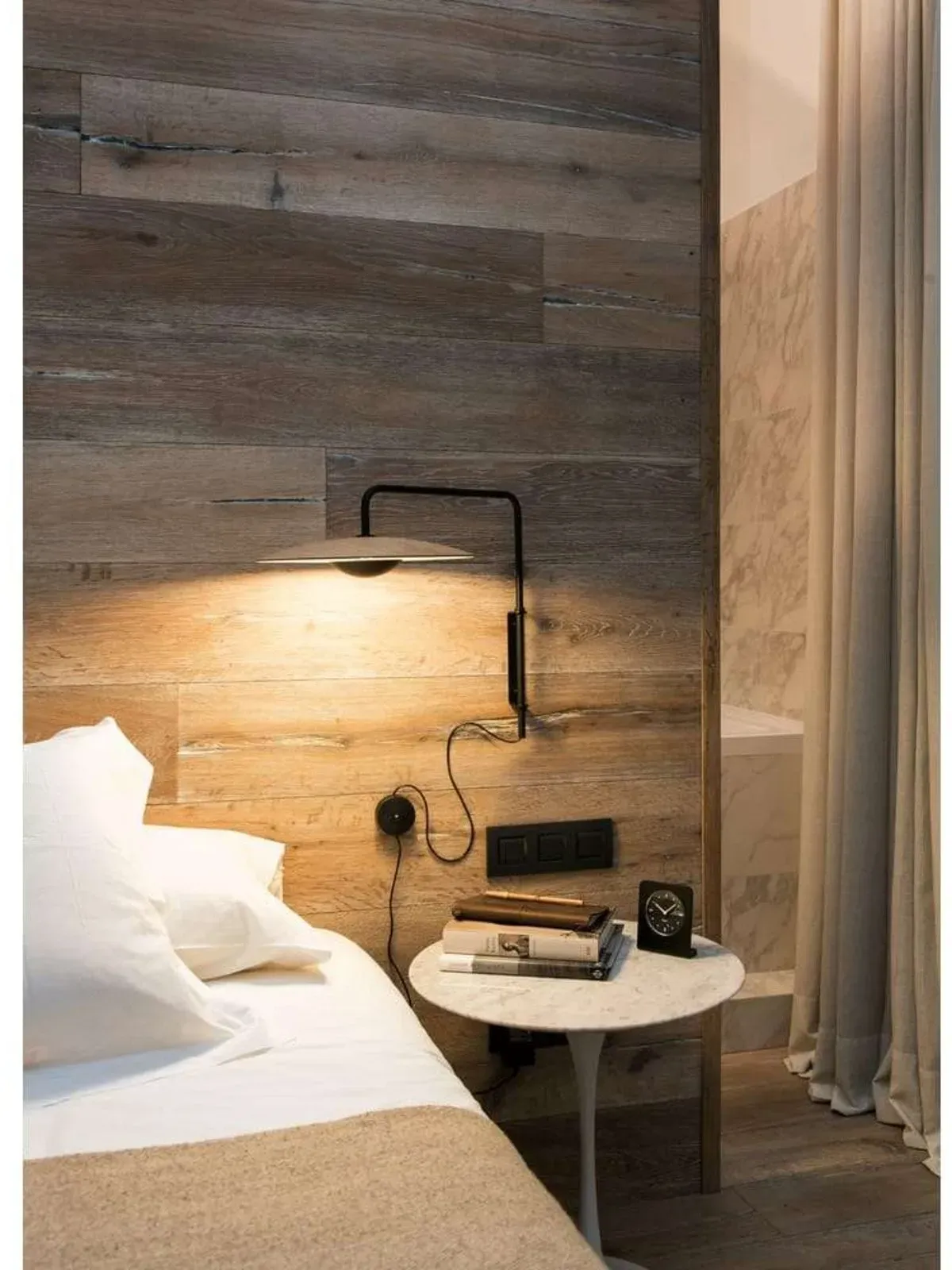 Wandleuchte MARSET, dimmbar, Holz, Aluminium - 41.2