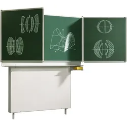 Wandtafel Schultafel aus Stahl, Serie MST, grün