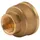 Tradecom Messing Gewinde-Fitting Reduziermuffe 1"IG (DN 25) - 1/2"IG (DN 15)