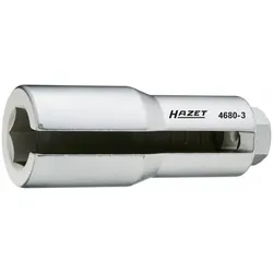 HAZET Lambda-Sonden-Einsatz 4680-3 Vierkant hohl 12,5 mm (1/2 Zoll) Außen-Sechskant Profil 22