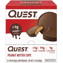 Quest Nutrition Peanut Butter Cups (12x42g) Peanut Butter 500g