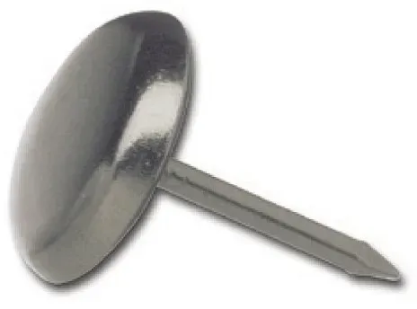 Nagelgleiter mit Einschlagstift und Stahlkappe, rund - 25 mm