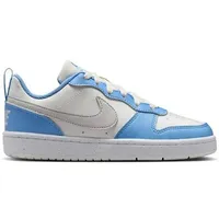 NIKE Kinder Freizeitschuhe COURT BOROUGH LOW RECRAFT (GS), Größe 40 in Silber SUMMIT WHITE/VAST GREY-COBALT PULSE 128