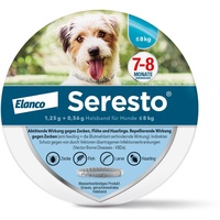 Seresto 1,25g + 0,56g Halsband für Hunde bis 8kg 1 St