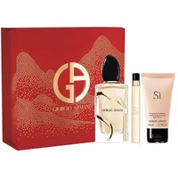 Giorgio Armani Sì Eau de Parfum 100 ml + Body Lotion 50 ml + Eau de Parfum 10 ml Geschenkset