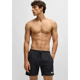 Boss Herren Starfish Badeshorts mit Kontrast-Logo Schwarz001 L