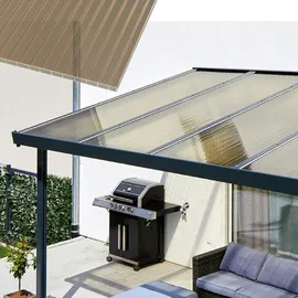 Gutta Terrassenüberdachung Premium 611 x 406 cm anthrazit