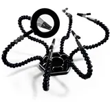 McPower MC POWER - Luppe LED beleuchte Löthilfe Halterung | HM-6 | 5 flexible Klemmen, helfende Hände für Handwerk, Schmuck Lötstation Werkstatt