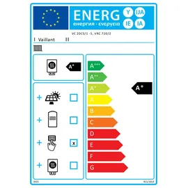 Vaillant Paket 1.740/2 ecoTEC plus VC 20 CS/1-5, sensoCOMFORT VRC 720/2