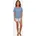 Shorty TOM TAILOR 40L blau Single Jersey Obermaterial 95 Baumwolle 5 Elasthan kurz Rundhals Homewear-Sets Shorty Streifendesign Kurzarm Rundhalsausschnitt kurze Hose Baumwollmix
