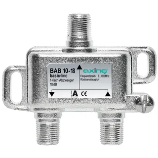 Axing BAB 10-18 1-Fach BK- Abzweiger (1006 MHz, 18 dB)