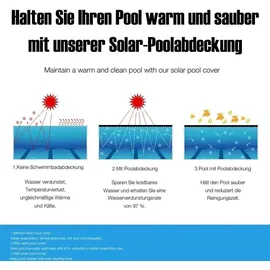 Melko Poolabdeckplane Schwarz Ø 488 cm