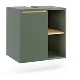 Vicco Waschbeckenunterschrank Viola, Grün/Artisan, 60 x 60 cm mit offenen Regalen