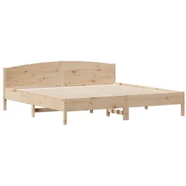vidaXL Massivholzbett 180 x 200 cm Braun