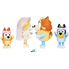 Bluey Figure 4pk Special Set-Wedding (90268), Weiß