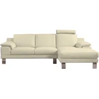 Ecksofa EGOITALIANO "Shakira, Design und super Sitzkomfort auf hohem Niveau, tolle Details", blau (ice lake), B:236cm H:84cm T:152cm, Leder »BULL« (echtes Rindsleder). Geschliffenes, pigmentiertes und behandeltes Rindsleder mit einer Dicke von 1, 3-1, 5 mm. Dieses Leder zeigt eine ziemlich weiche Hand mit einem halb undurchsichtigen Aussehen. Es handelt sich um ein geschütztes Leder. Eine leichte Deckschicht schützt sie vor Flecken, ohne ihre ursprünglichen Eigenschaften zu verändern. Die geschützten Leder kombinieren die Vorteile von Natürlichkeit und Weichheit mit einer guten Beständigkeit gegen Verschleiß und Ausbleichen. Das Vorhandensein der charakteristischen Zeichen, die das Leben des Tieres bestimmen, wie Narben, Körnungsunterschiede, Falten, Adern, Disharmonien in Farbtönen, beweisen ihre absolute Echtheit und großen Wert., Sofas, Ecksofa, mit Recamiere, L-Form, edle Füße