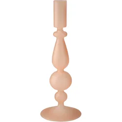 Kerzenleuchter AM DESIGN "Stabkerzenhalter aus Glas", rosa (rose), H:21cm Ø:8cm, Glas, Kerzenhalter, Höhe ca. 21 cm