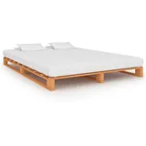 vidaXL Palettenbett 180 x 200 cm Braun