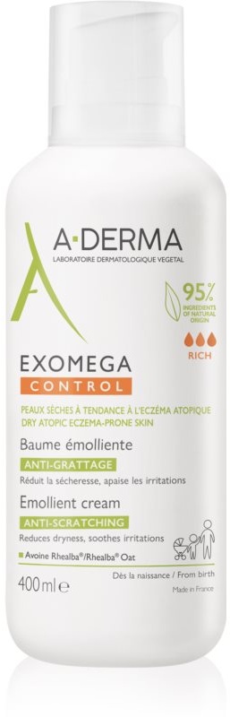 A-Derma Exomega Control Balsam für empfindliche trockene Haut 400 ml