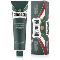 Proraso Shaving Cream Tube, 150 ml, erfrischende, belebende und cremige Rasierseife für Herren, mit Eukalyptusöl und Menthol, Made in Italy, Grün