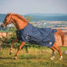 HorSeven Outdoordecke 400g - Marine/Navy, Größe:155
