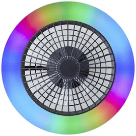 Brilliant Salerno 49 cm Deckenventilator Schwarz