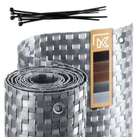 Kadax Sichtschutzmatte 100 x 700 cm Grün Rattan