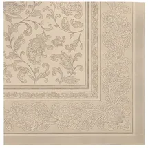 Papstar 50 Servietten ROYAL Collection 1/4-Falz 40 cm x 40 cm sand Ornaments