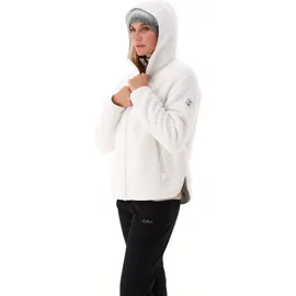 CMP Kapuzenplüschjacke Damen Weiß 42