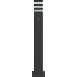 vidaXL Wegeleuchte Aluminium 80 cm 3 Stk. Schwarz