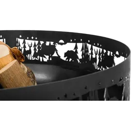 Cook King Feuerschale FOREST Ø 80 cm Grau