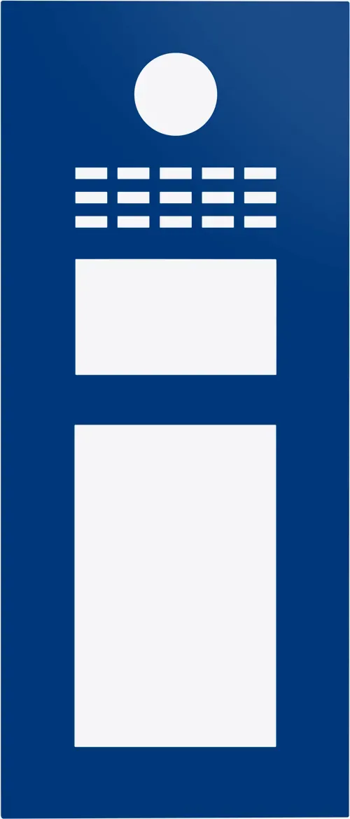 DoorBird D31TDV Frontblende Ultramarinblau, Edelstahl, pulverbeschichtet, seidenmatt