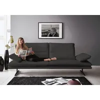 W.Schillig 2,5-Sitzer broadway, Designsofa mit tollem Sitzkomfort, Sitztiefenverstellung, Kopfteil- & Seitenteilverstellung, Breite 236cm grau