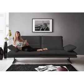 W.Schillig 2,5-Sitzer broadway, Designsofa mit tollem Sitzkomfort, Sitztiefenverstellung, Kopfteil- & Seitenteilverstellung, Breite 236cm grau