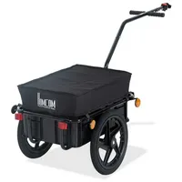 Homcom Fahrradanhänger Lastenanhänger für Fahrrad 40 kg Belastbarkeit Transportanhänger