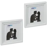 Relaxdays Bilderrahmen Relaxdays Weiß 25x35 cm 2er Set