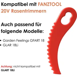 FANZTOOL Ersatzmesser Set für Rasentrimmer 20 Stk.