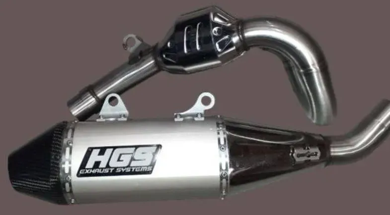 HGS Auspuffanlage Komplettanlage KTM 450 SX-F / Husqvarna FC450 / GASGAS MC450F ab 2023  Grey Carbon