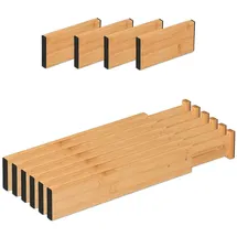 Relaxdays Schubladentrenner 10-teilig 0 x 0 x 0 cm Braun