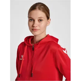hummel Core XK Poly Kapuzenjacke Damen true red XS